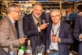 Bruno Pagliuca (Ofead Advisory), Enrico Mela (Bellatrix) et Luc Biever (TNS Ilres) ((Photo: Jan Hanrion/Maison Moderne))
