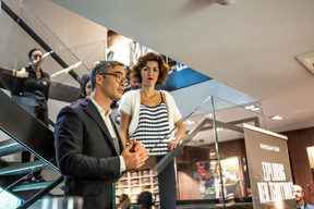 Julien Delpy (Maison Moderne) et Sara Konjevic (Boggi Milano) ((Photo: Jan Hanrion/Maison Moderne))