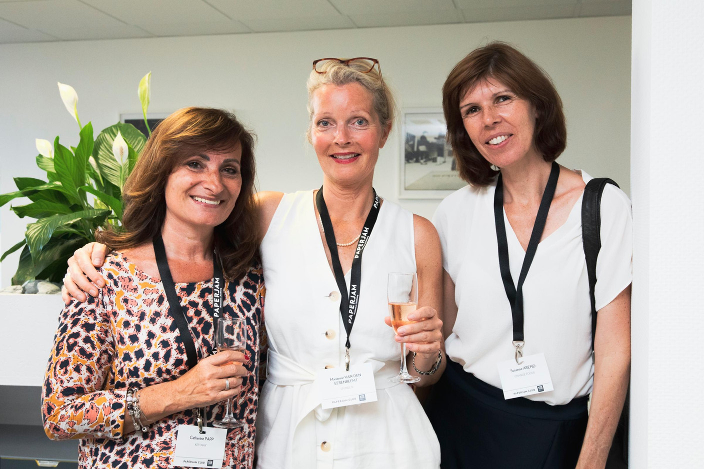 Catherine Papp (Key-Way), Marianne Van Den Eerenbeemt (Livinlux) et Susanne Arend (Change Focus) (Photo: Patricia Pitsch/Maison Moderne)