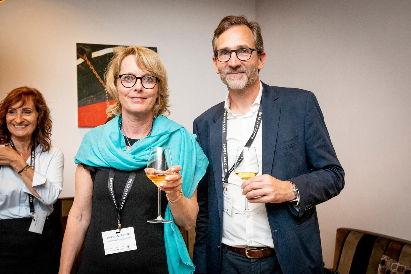 Sandrine Mettavant (Compagnie du Luxembourg) et Philippe Wenner (Agency Générale Bi Ermann) (Photo: Patricia Pitsch/Maison Moderne)