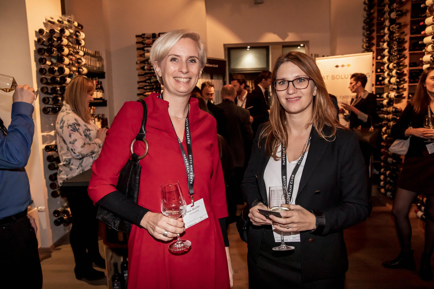 Karine Bellony (VAT Solutions) et Lucile Rahn (Natixis Life) (Photo: Jan Hanrion/Maison Moderne)