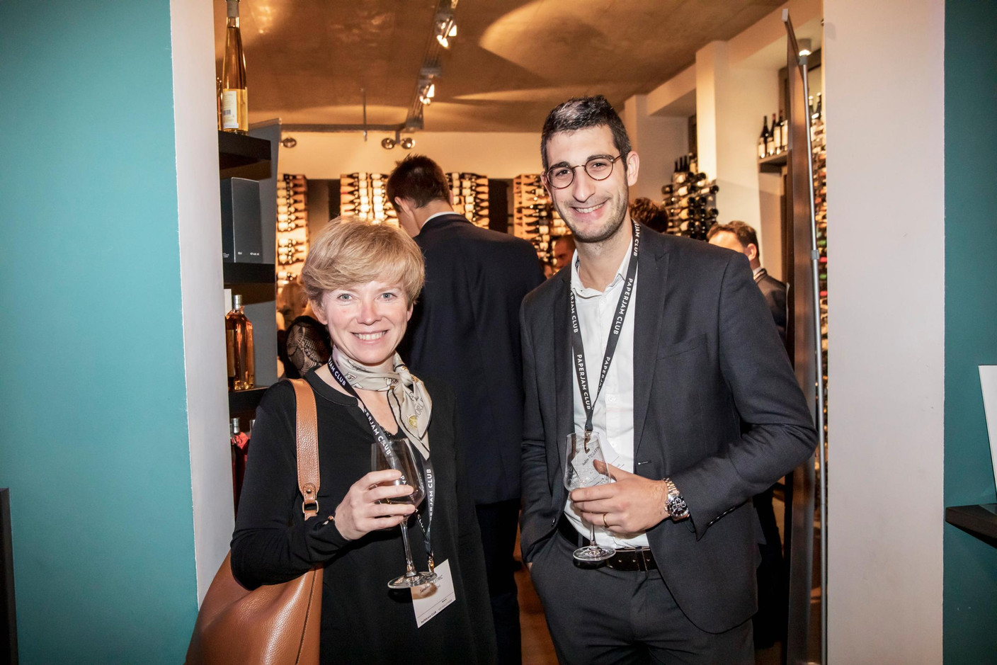 Sandrine Huitric (VAT Solutions) et Joakim Tellatin (Ersel) (Photo: Jan Hanrion/Maison Moderne)
