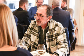 Olivier Godart (Olystik) at the carrousel lunch organised by the Paperjam+Delano Business Club on Friday 1 December 2023 at the Bivius restaurant. Photo: Marie Russillo / Maison Moderne