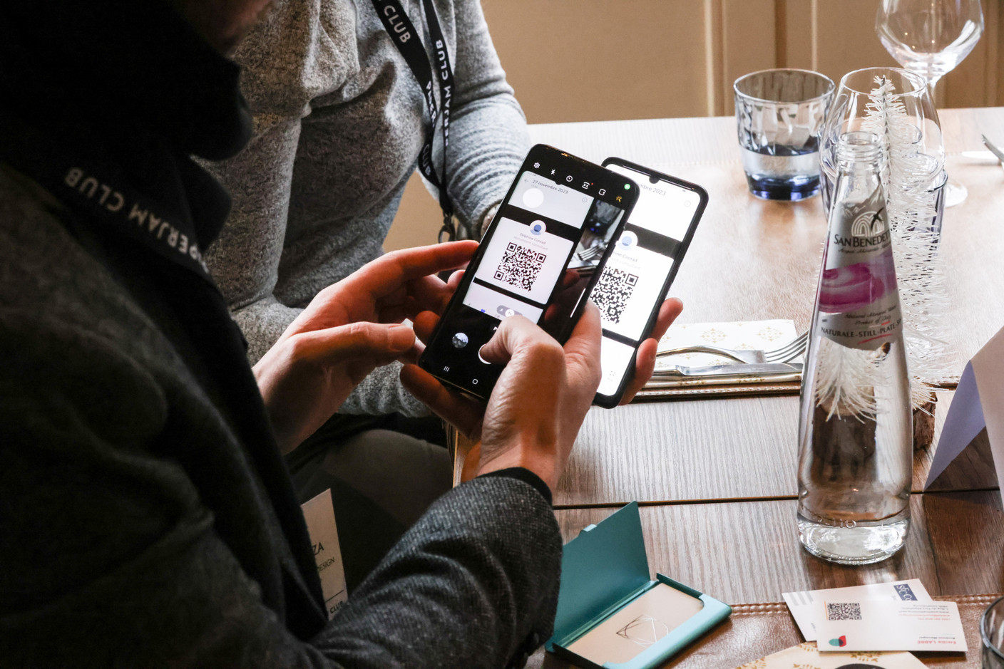 There were plenty of networking opportunities at the carrousel lunch organised by the Paperjam+Delano Business Club on Friday 1 December 2023 at the Bivius restaurant. Photo: Marie Russillo / Maison Moderne