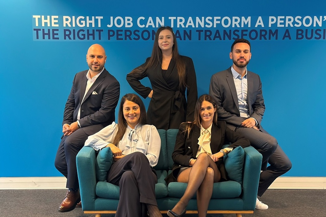 The Hays Luxembourg team, from left to right: Pierre Gromada, Alice Camblat, Camille Codron, Pascaline Molinero and Adrien Boyar. Photo: Hays Luxembourg