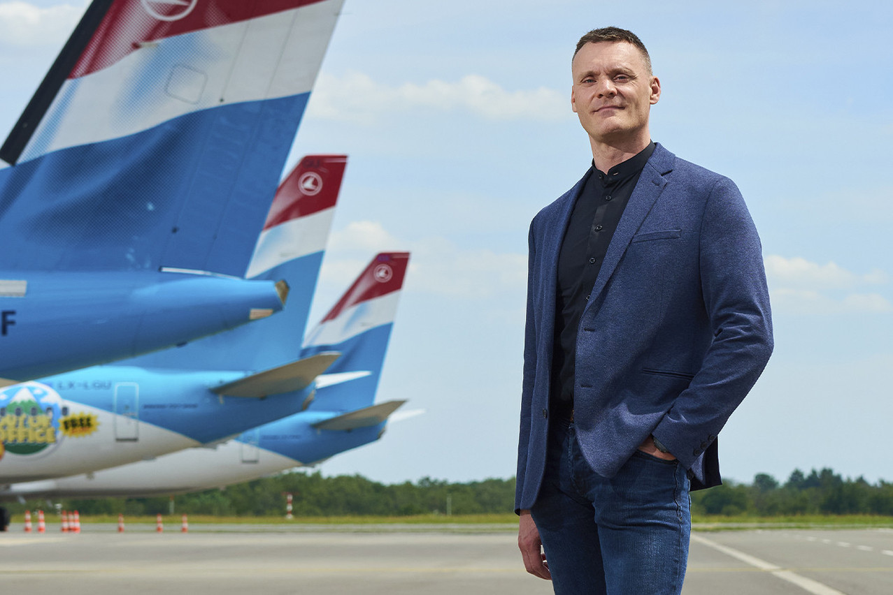 Luxair CEO Gilles Feith reports that leisure travel is up and business travel is down. Photo: Andrés Lejona/Maison Moderne