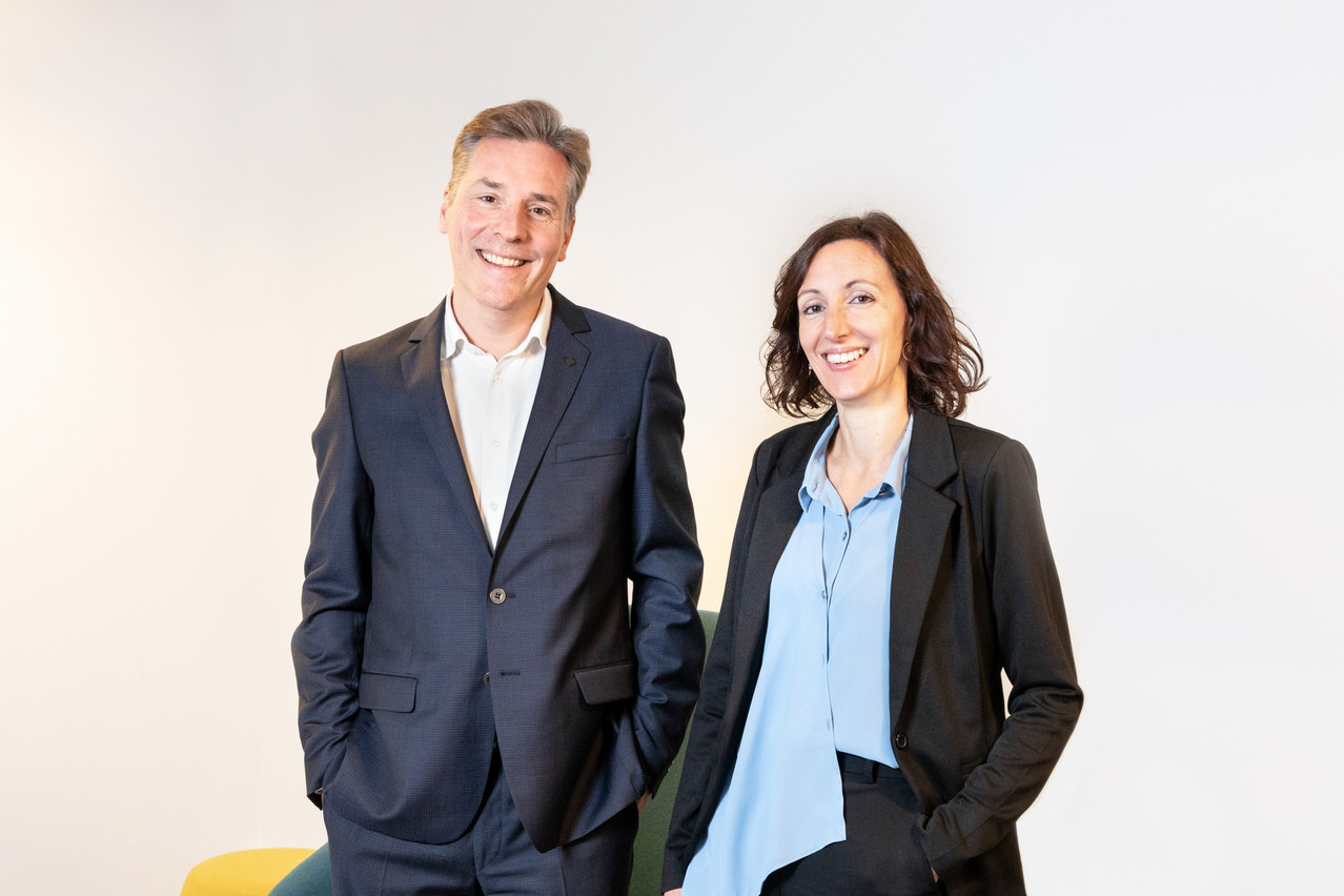 Raphaël Eber, Partner CF Fund Services & Jessica Ott, Partner Audit, BDO Luxembourg (photo: Marie Russillo/Maison Moderne)