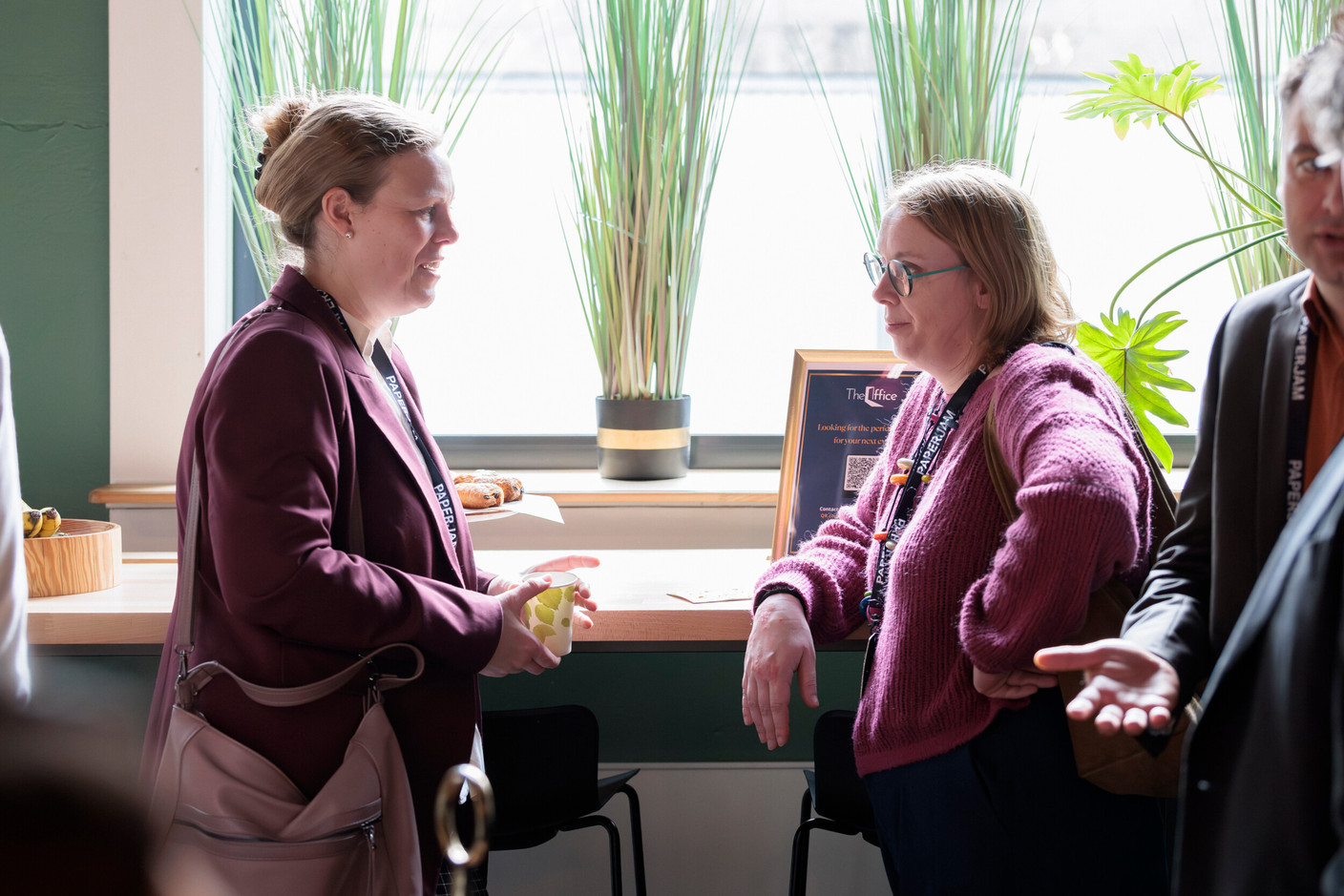 Claudia Reuss (Siemens Luxembourg) and Elvire Denamur (thg Pescatore). Photo: Julian Pierrot/Paperjam