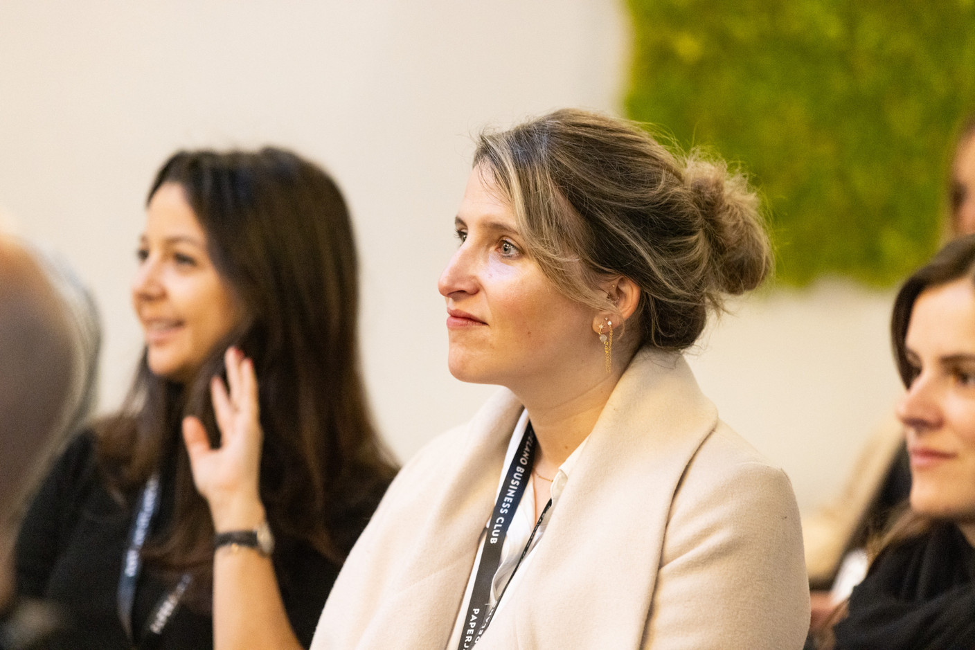 Charlotte Maron (HEC Liège) at the new members’ breakfast, which took place at The Office City on 11 February 2025. Photo: Eva Krins/Maison Moderne