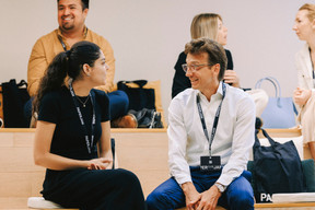 Nicole Guerra (Clearlake Capital) and Giovanni Pizzuto (IDIEM Partners). Photo: Julian Pierrot/Paperjam