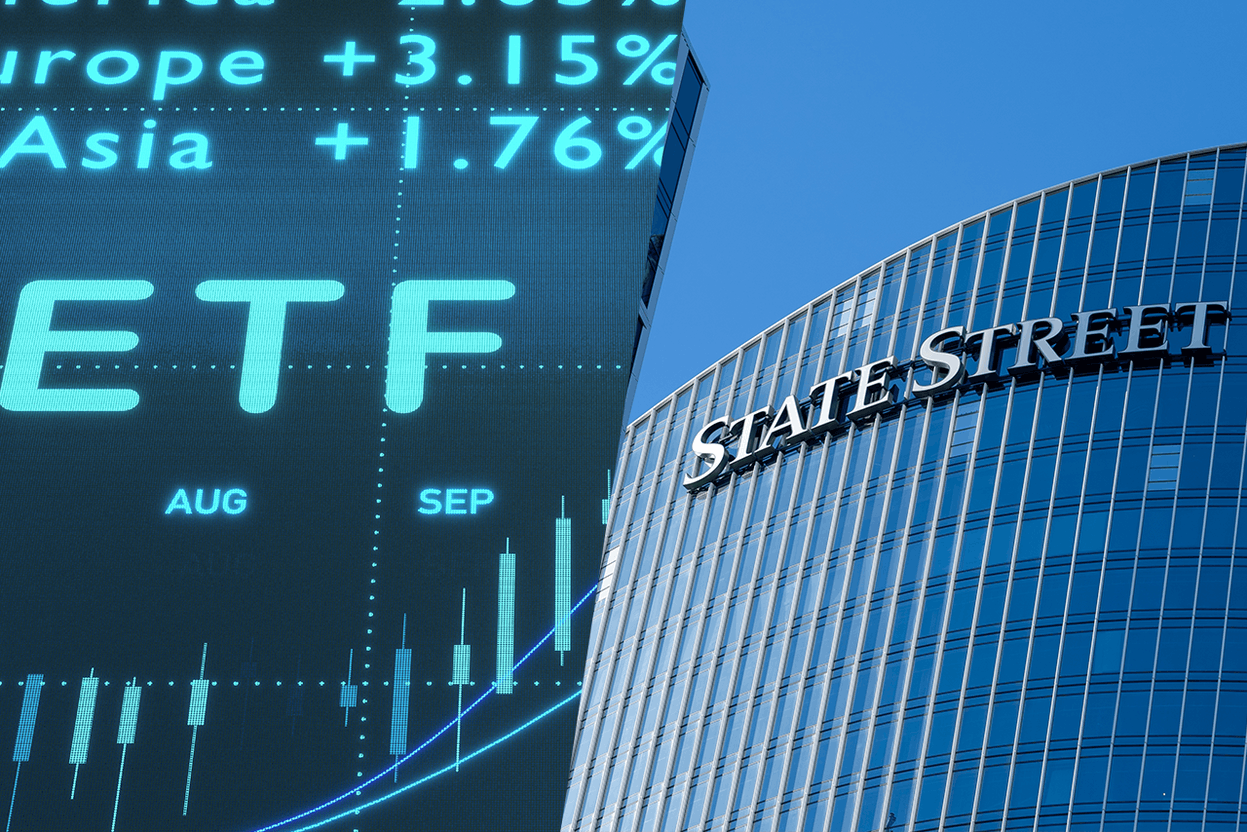 State Street's 2025 midyear review projects Europe's ETF market to reach over $2.8trn AUM with 25% growth, highlighting active management expansion and new entrants, while noting that digital asset growth lags and retail adoption rates are still developing. Photo: Shutterstock, Montage: Maison Moderne