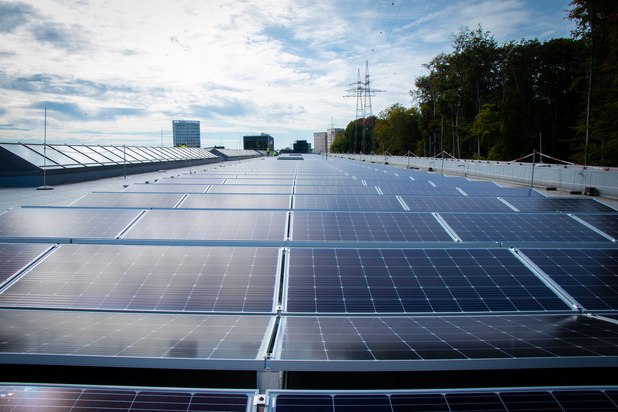 In the energy context, part of the challenge is using new infrastructure like solar panels to meet new demands such as those of electric car drivers or heat-pump users. (Pictured: solar panels installed by Luxtram.) Photo: Luxtram