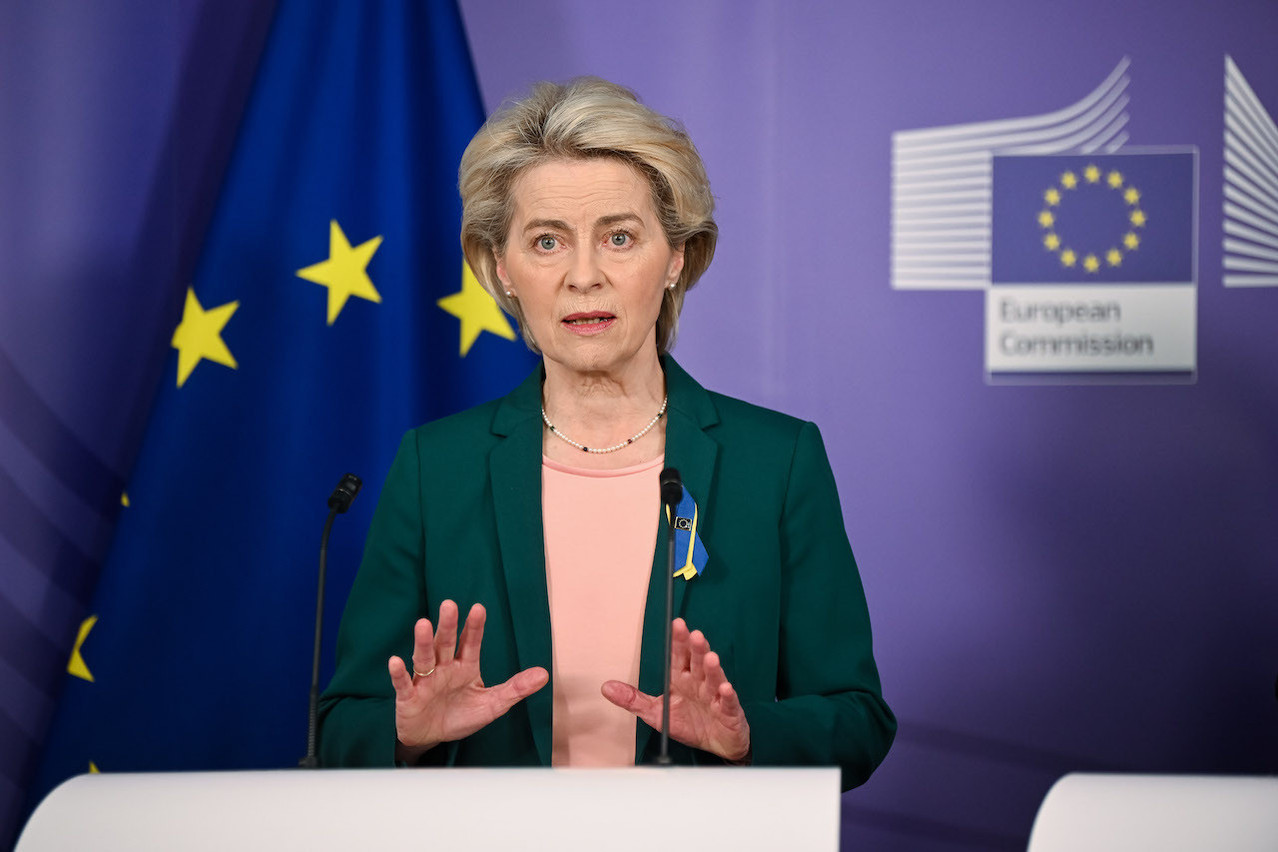 Ursula von der Leyen, speaking in Strasbourg on Tuesday, said that “European tax money should not go to Russia in whatever shape or form”. EU/Christophe Licoppe