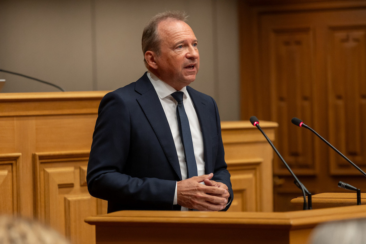 Finance minister Gilles Roth (CSV) explained that “the use of artificial intelligence, of digital technology, is an extremely important issue. We need to be ready in terms of legislation.” Photo: SIP/Julien Warnand/Archives