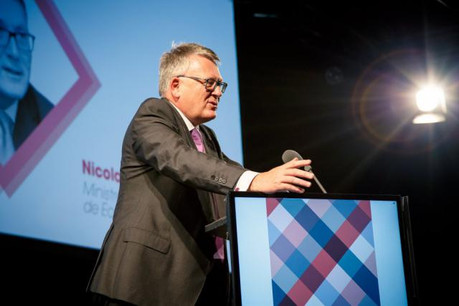 Pour Nicolas Schmit, ministre du travail et parrain de ce 10x6 RH, il faut faire confiance à cette jeunesse. On a jamais autant parlé d'entrepreneuriat et de nouveaux business models qu'aujourd'hui. (Photo: Maison Moderne Studio)