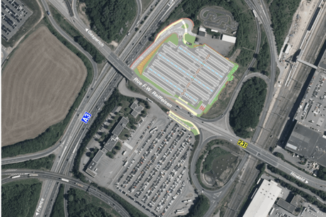 La nouvelle extension du P+R Howald, réalisée en neuf mois, comporte 611 places et 27 bornes de recharge pour véhicules électriques. (Photo: MDDI)