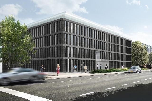 Livré fin 2018, le bâtiment Moonlight, situé route d’Arlon, accueillera la CSSF sur «56,25% de sa surface», selon l’autorité de contrôle du secteur financier. (Illustration: cabinet d'architectes Jim Clemes)