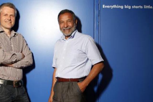 José Vega, ici à droite avec Stephan Böhmig (Wordbee) (Photo: Olivier Minaire/archives)