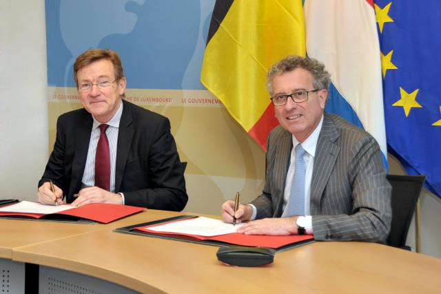 Les ministres belge et luxembourgeois ont conclu un accord amiable, précisé par une circulaire, pratique et détaillée. (Photo: MFIN/SIP)