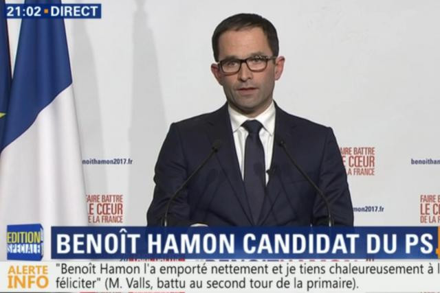 Benoît Hamon doit désormais rassembler dans son propre camp. (Photo: BFM TV / capture d'écran)
