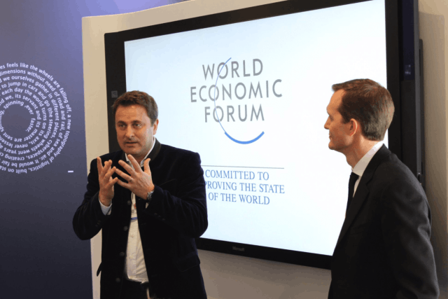 Pour la quatrième fois de son mandat, Xavier Bettel sera présent à Davos pour vanter la compétitivité luxembourgeoise. Une visite de trois jours effectuée avec Pierre Gramegna. (Photo: @Xavier_Bettel/Twitter)