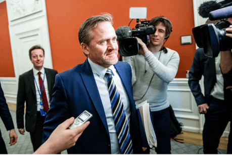 Le ministre des Affaires étrangères Anders Samuelsen vient de révéler ce projet. (Photo: Nikolai Linares/Scanpix