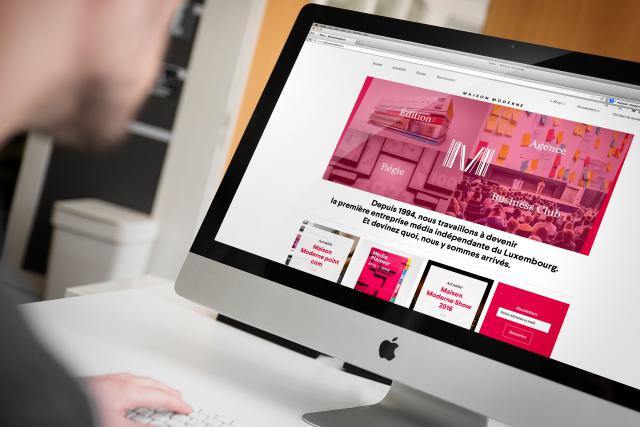 Le site internet de Maison Moderne arbore une nouvelle couleur: le rouge. (Photo: Maison Moderne Studio)