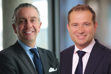 Bob Kneip, désormais président du conseil d’administration, a fondé sa société en 1993. Lee Godfrey, à bord depuis 2008, devient le nouveau CEO. (Photos: Kneip)