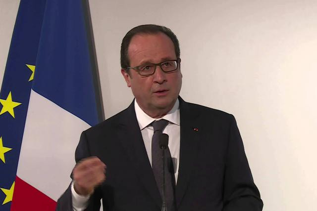 Sur Twitter, le président français François Hollande appelle au changement.  (Photo: YouTube)