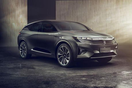 Le concept-car à propulsion électrique présenté en première mondiale à Las Vegas a créé la surprise et s’impose comme l’une des premières applications concrètes de la 5G. (Photo: Byton)