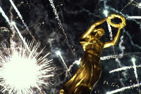 Classique de l'iconographie du pays, la Gëlle Fra, image d'Épinal et de Luxembourg. (Source vidéo Luxembourg for Business/promoteluxembourg.com)