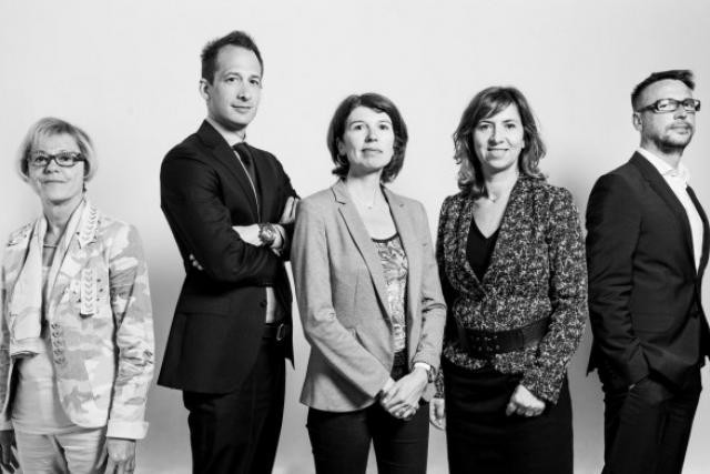 Anne Jacquemart, Édouard Housez, Frédérique Sine, Nathalie Delebois, Gilles Risser (Photo: Julien Becker)