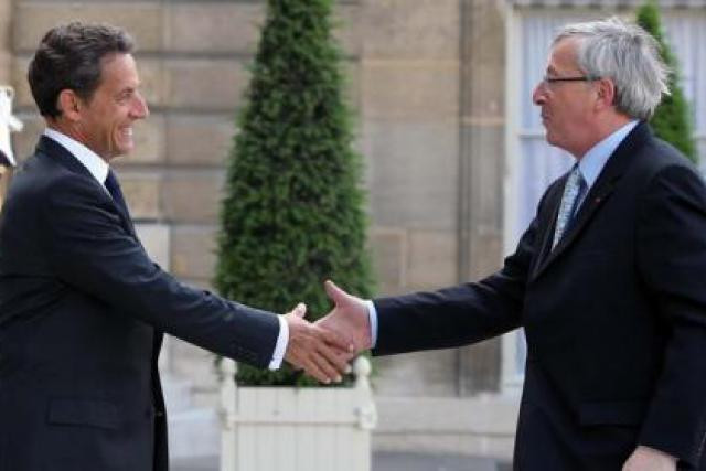 Nicolas Sarkozy et Jean-Claude Juncker se sont rencontrés ce lundi à l’Elysée. (Photo: Présidence de la République - L. Blevennec)