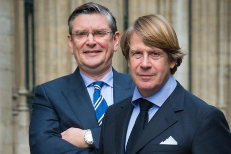 Marc Hoffmann (à droite) avec Xavier Rubbens, le branch manager de CBP Quilvest Belgium. (Photo: Studio Dann)