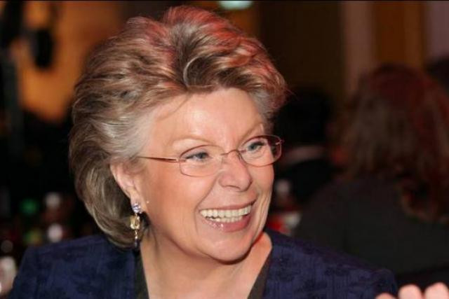 Viviane Reding, vice-présidente de la Commission européenne, ce vendredi sur paperJam.TV. (Photo : Luc Deflorenne/archives)