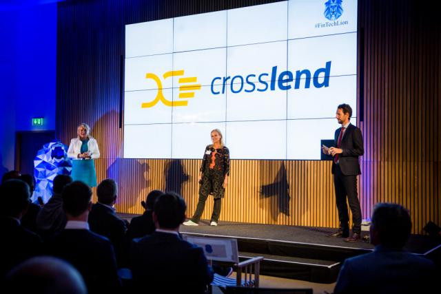 Créée en 2014 à Berlin, Crosslend a développé une plateforme qui vise à mettre en relation les banques et les établissements de crédit avec les investisseurs (ici lors des Fintech Awards en 2016). (Photo: Maison moderne / archives)
