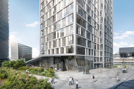 La configuration choisie pour le concept Infinity au Kirchberg représente l’une des pistes d’avenir pour le logement au Luxembourg. (Photo: Immobel Luxembourg)