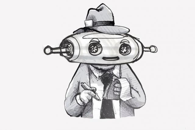 Heliograf est le reporter artificiel du Washington Post. (Illustration: Digiday UK)