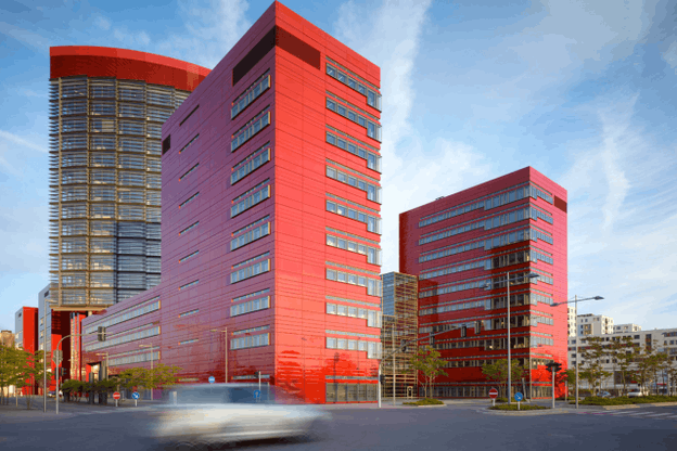 Les salariés de Deloitte s’installeront dans le bâtiment Les Terres Rouges à Esch-Belval à la fin du mois. (Photo : CBRE)