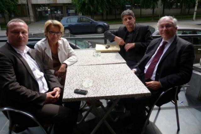Georges Gondon (à droite) préside le GEIE. Avec le soutien politique de Dominique Tilmans et les conseils juridiques ad hoc. (Photo: DR)