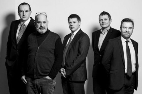 Éric Groenendaels, Bruno Scaramuzzino, Gilles Feipel, Emmanuel Fleig et Luc Bolsius (Photo: Julien Becker)