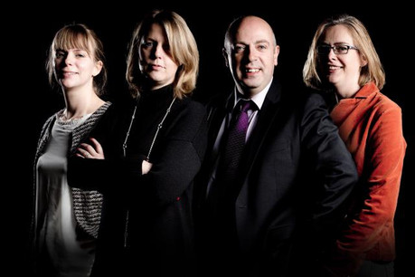 Valérie Dumoulin (Deloitte Belgique), Danny Manso (Enovos International), Luc Welter (Post Luxembourg) et Dana van der Zee (ING Luxembourg) ont partagé leurs points de vue. (Photo: Maison Moderne Studio)
