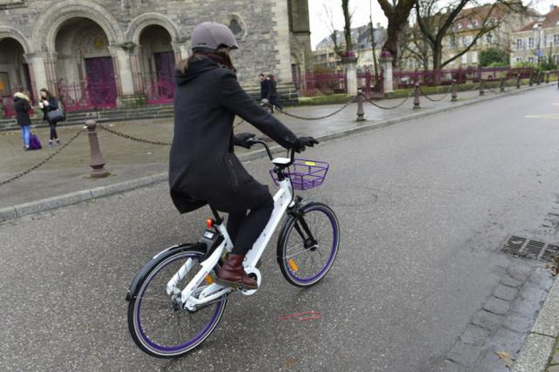 Le tarif d'utilisation des vélos Indigo Weel est de 50 centimes la demi-heure. (Photo: Ville de Metz)