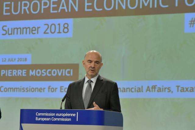 Pierre Moscovici se montre toujours rassurant pour la zone euro. (Photo: Twitter / Pierre Moscovici)