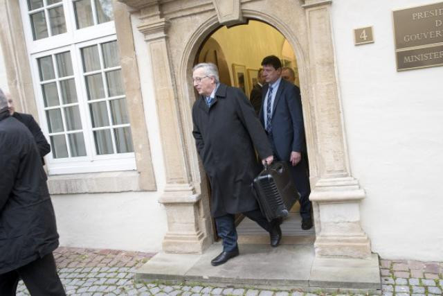Juncker a quitté l'Hôtel de Bourgogne d'un pas alerte. Il a eu le temps d'en connaître les recoins et les coulisses. (Photo: Christophe Olinger)