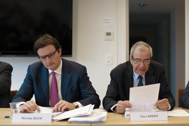 Nicolas Buck (Fedil – à gauche) a salué l’accord entre les deux pays, mais Paul Arker (Medef Moselle – à droite) attend des annonces plus concrètes sur les investissements à venir sur l’A31. (Photo: Romain Gamba / archives)