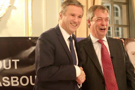 Le potentiel Premier ministre de Marine Le Pen compte parmi ses amis un certain... Nigel Farage. (Photo: Licence C.C.)