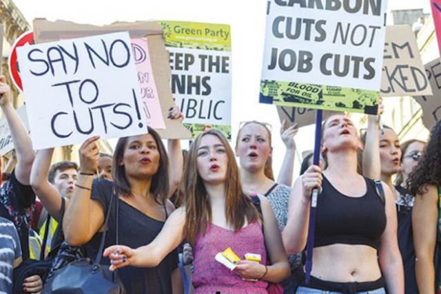 Bien avant l’élection de Corbyn, les mouvements sociaux britanniques étaient demandeurs d’une politique en faveur de la transition énergétique et plus juste socialement. (Photo: John Lynch/Demotix)