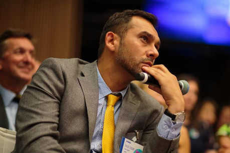 Nasir Zubairi, CEO de la Lhoft, se réjouit d’avoir réuni des acteurs de ce niveau autour du projet Fin5lab. (Photo: Matic Zorman / archives)