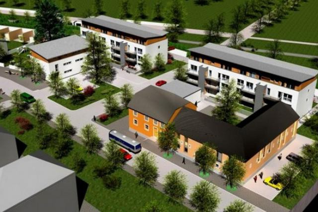 Un projet du Fonds du logement à Colmar Berg. (Illustration: FDL)